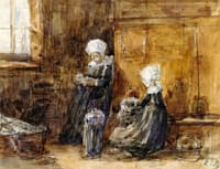 Interior with Two Breton Women