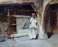 Ghardaia, a Spinning Woman (Fileuse à Ghardaïa)