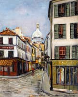 Rue Norvins and Sacre Coeur