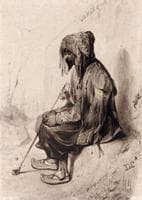 Seated Turk, Smoking his Pipe
