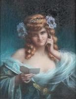 Woman in Blue, Reading a Letter