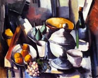 Still Life with Fruit and a Bottle