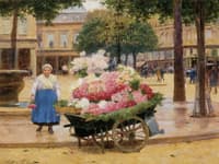 The Flower Market, Place du Theatre Francais
