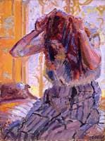 Girl Combing Her Hair