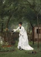 Madame Gilbert in the Garden