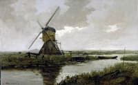 Landscape with a mill