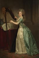 Self portrait with a Harp