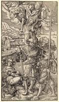 Two Mercenaries and a Woman with Death in a Tree