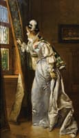 Elegant Lady at the Window