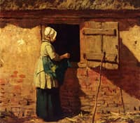 Peasant Woman at a Barn