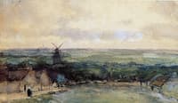 Landscape with mills