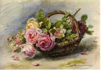 Basket with Roses