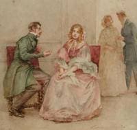 A gallant suitor and his beautiful lady