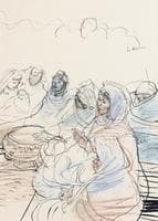 Study of Seated Women