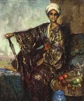 Portrait of a Woman with Dagger