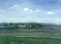 A Landscape near the hill Říp