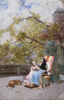 At the castle terrace