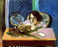 Woman before an Aquarium