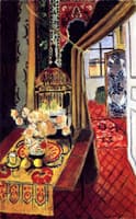 Interior: Flowers and Parakeets