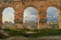 View through Three of the North-Western Arches of the Third Storey of the Coliseum in Rome
