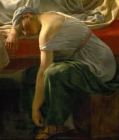 A sleeping woman