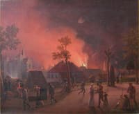 The bombardment of Copenhagen, the night between the 3rd and 4th of September 1807