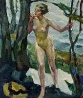 Female nude at the tree