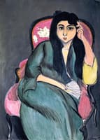 Lorette Seated, Pink Armchair