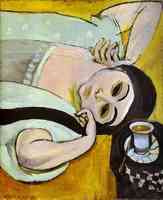 Lorette's Head with a Cup of Coffee