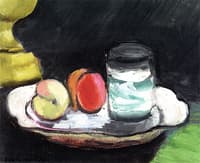 Still Life, Peaches and Glass