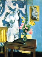 Plaster Torso, Bouquet of Flowers
