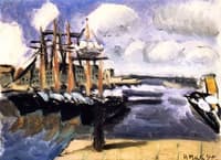Four Boats Side by Side in the Marseilles Harbor