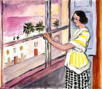 Young Woman at the Window, Sunset