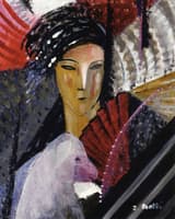 Woman with a Fan