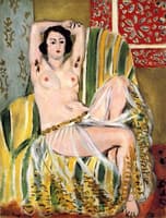 Odalisque Seated with Raised Arms