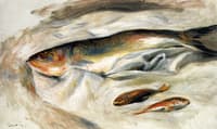 Still Life of Fish with Two Mullets
