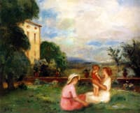 Woman and Child in the Garden