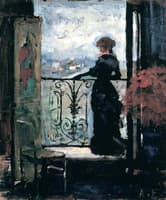 Lady on a Balcony