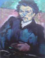 Portrait of writer Mr. Uher