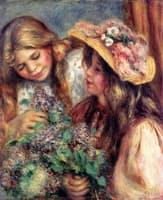 Girls with Lilacs
