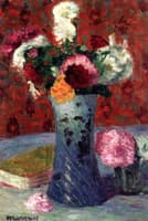 Bouquet in a Blue Vase