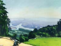 Rouen, View of Cranes