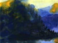 Landscape in the Mountains of Engadin