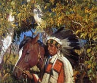 Indian Chief and Pony