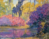 Azaleas and Spanish Moss