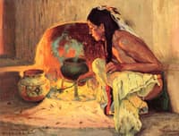A Pueblo Fireplace