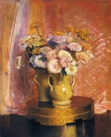 Vase of Zinnias