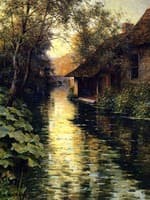 Boathouse on a Stream