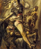 Girl on a Carousel Horse
