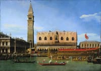 The Bucintoro at the Molo on Ascension Day